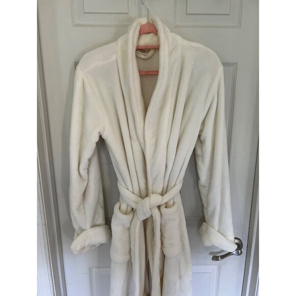 Soma Long Sleeve White Belted Women's Robe Size Small Soft Warm Bath - Picture 2 of 6